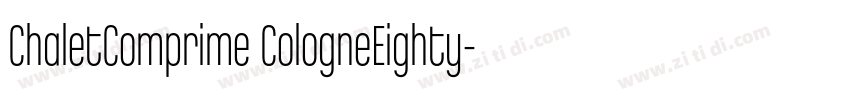 ChaletComprime CologneEighty字体转换